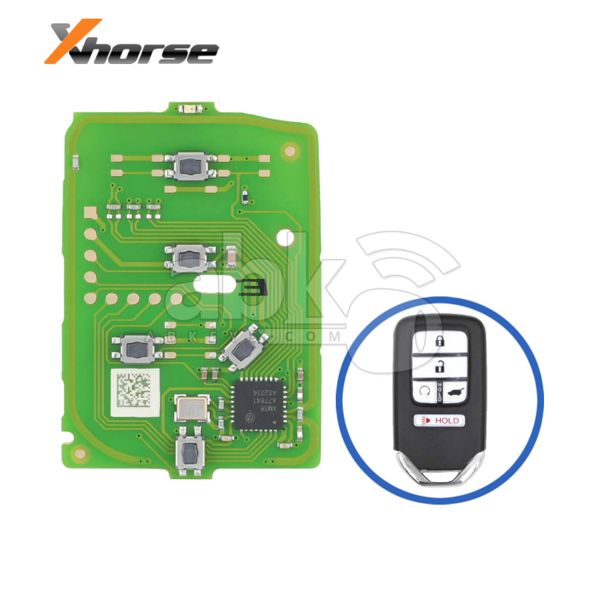 Xhorse Universal Smart Key PCB XZBT44EN Honda Style 5B |ABKEYS
