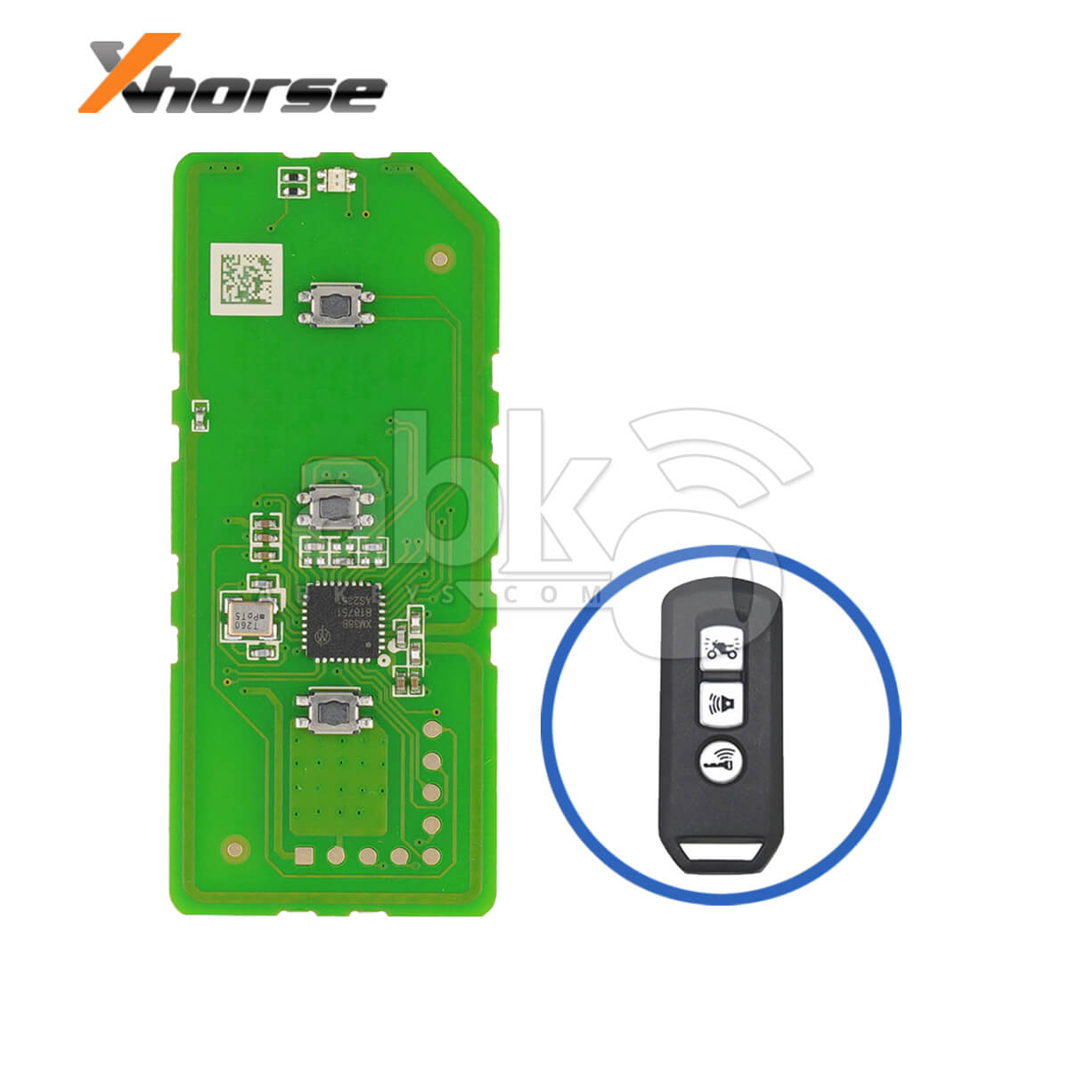 Xhorse XZBTM1EN Special Smart Key for Honda Motorcycles |ABKEYS