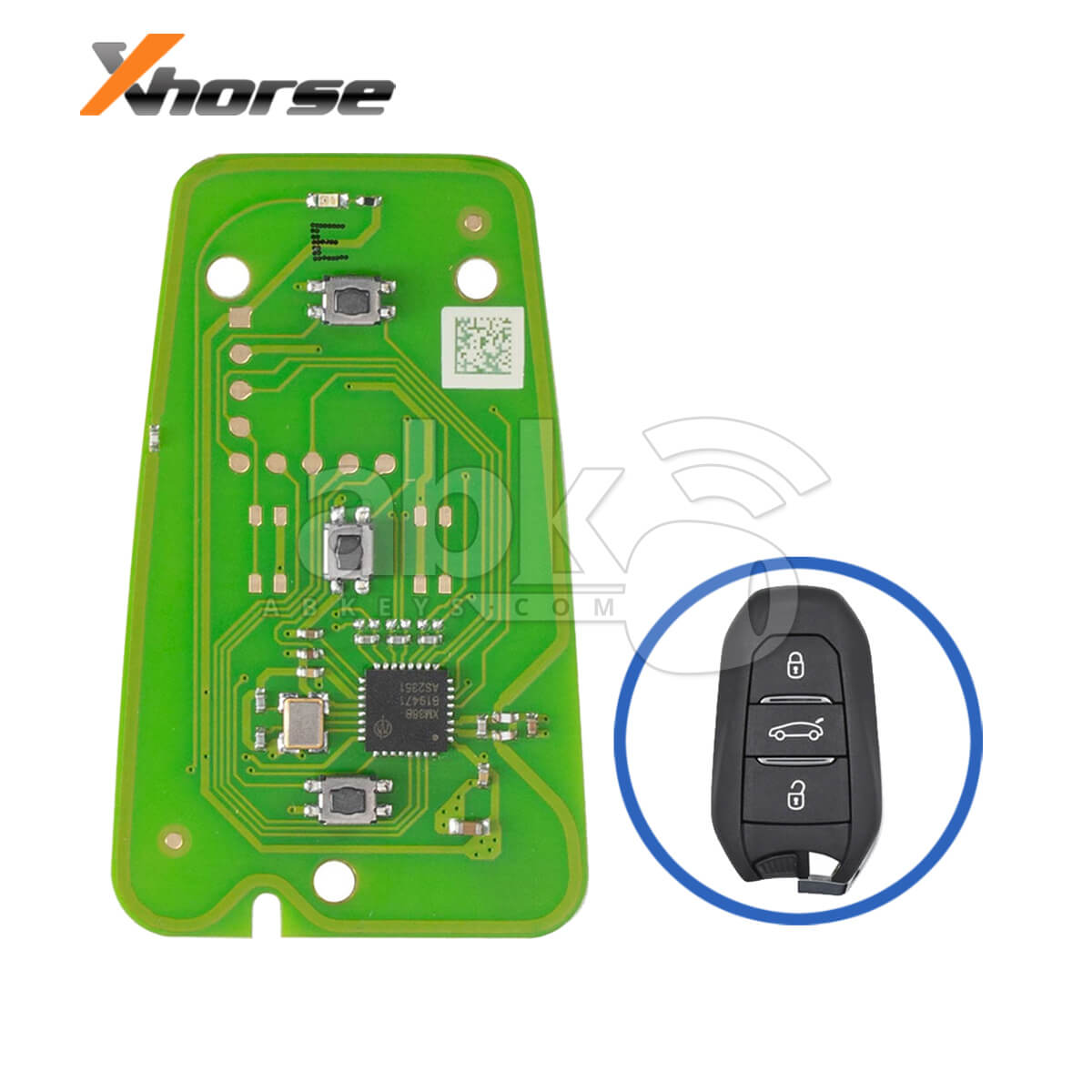 Xhorse XZPG00EN Special Smart Key Board With 3Buttons for Peugeot & Citroen Cars