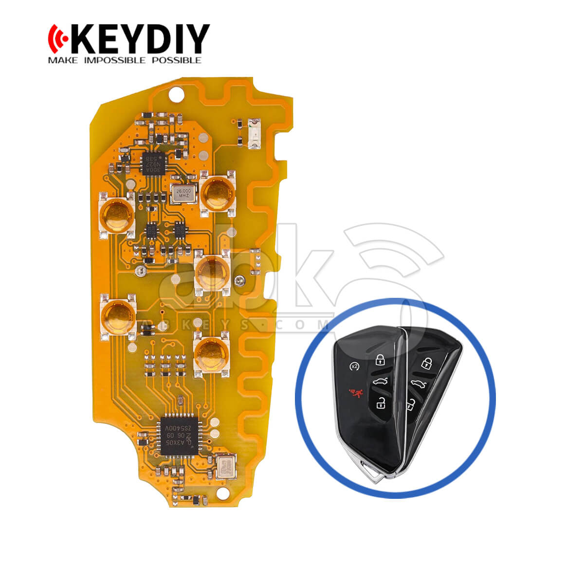 KeyDiy KD Volkswagen Audi 5C 5D MQB49 Smart Key Board 5Buttons FGB25 5