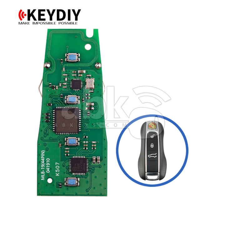 KeyDiy KD Porsche MLB Smart Key Board 4Buttons MLB19-4 433MHz (OEM Solution) - ABK-4499-MLB19-4