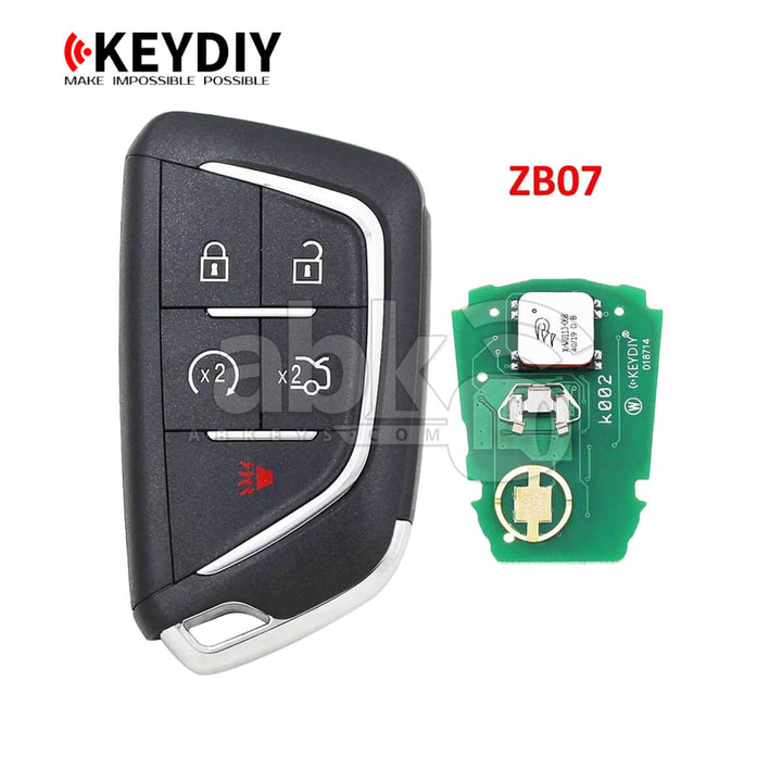KeyDiy KD Universal Smart key ZB Series Cadillac Type With 5Buttons ZB07 - ABK-4499-ZB07