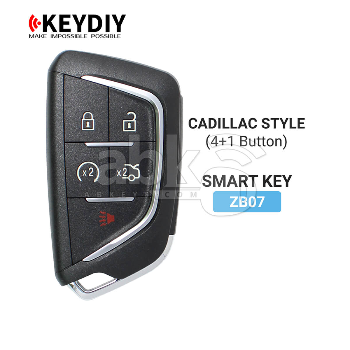 KeyDiy KD Universal Smart key ZB Series Cadillac Type With 5Buttons ZB07 - ABK-4499-ZB07