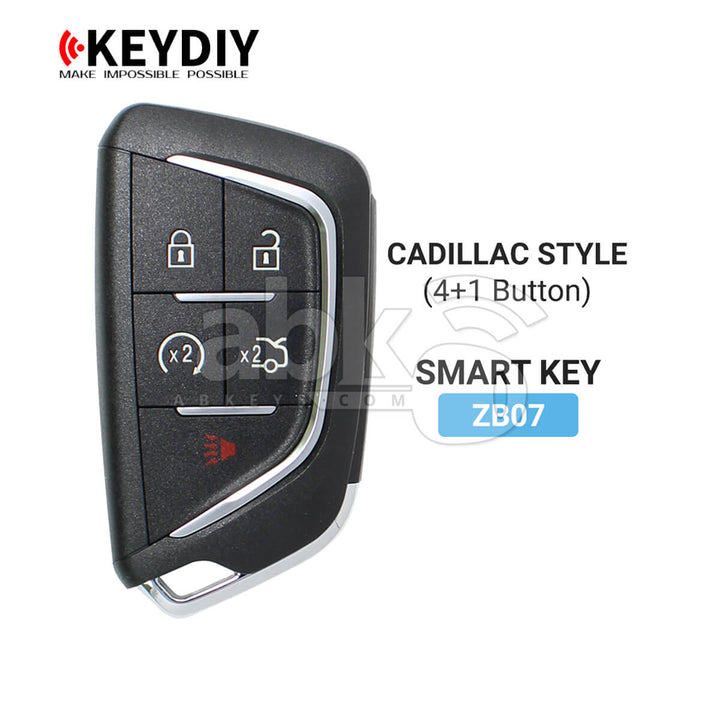 KeyDiy KD Universal Smart key ZB Series Cadillac Type With 5Buttons ZB07 - ABK-4499-ZB07