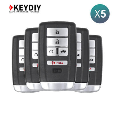 KeyDiy KD Clé Intelligente Universelle Série ZB Type Honda Avec 5Boutons ZB14-5 5 pièces Lot