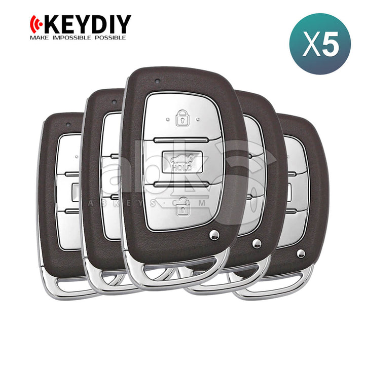 KeyDiy KD Universal Smart key ZB Series Hyundai Type With 3Buttons ZB33-3 5Pcs Bundle