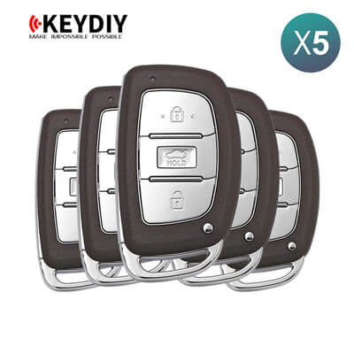 KeyDiy KD Clé Intelligente Universelle Série ZB Type Hyundai Avec 3Boutons ZB33-3 5 pièces Lot