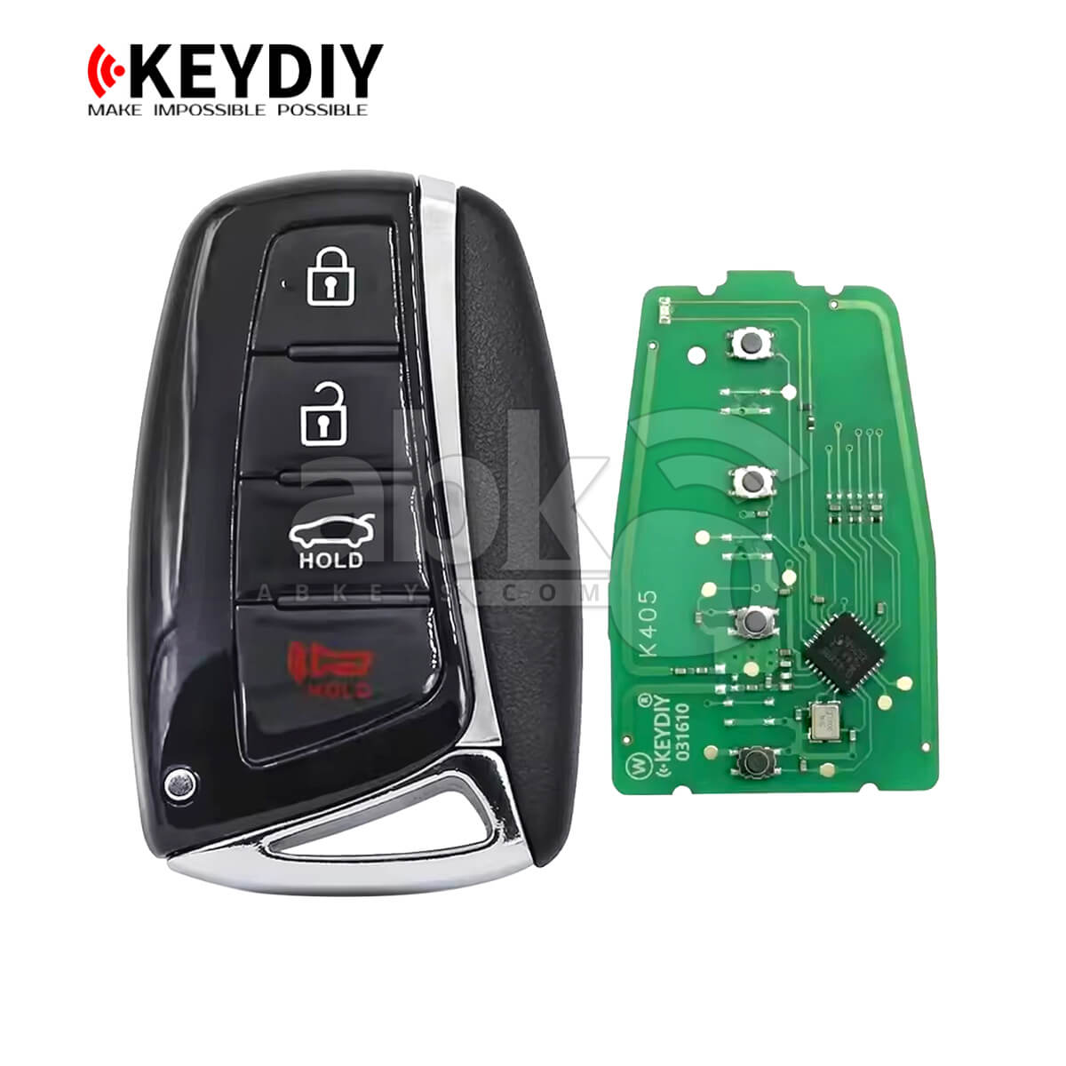 KeyDiy KD Universal Smart key ZB Series Hyundai Type With 4Buttons ZB39-4 - ABK-4499-ZB39-4
