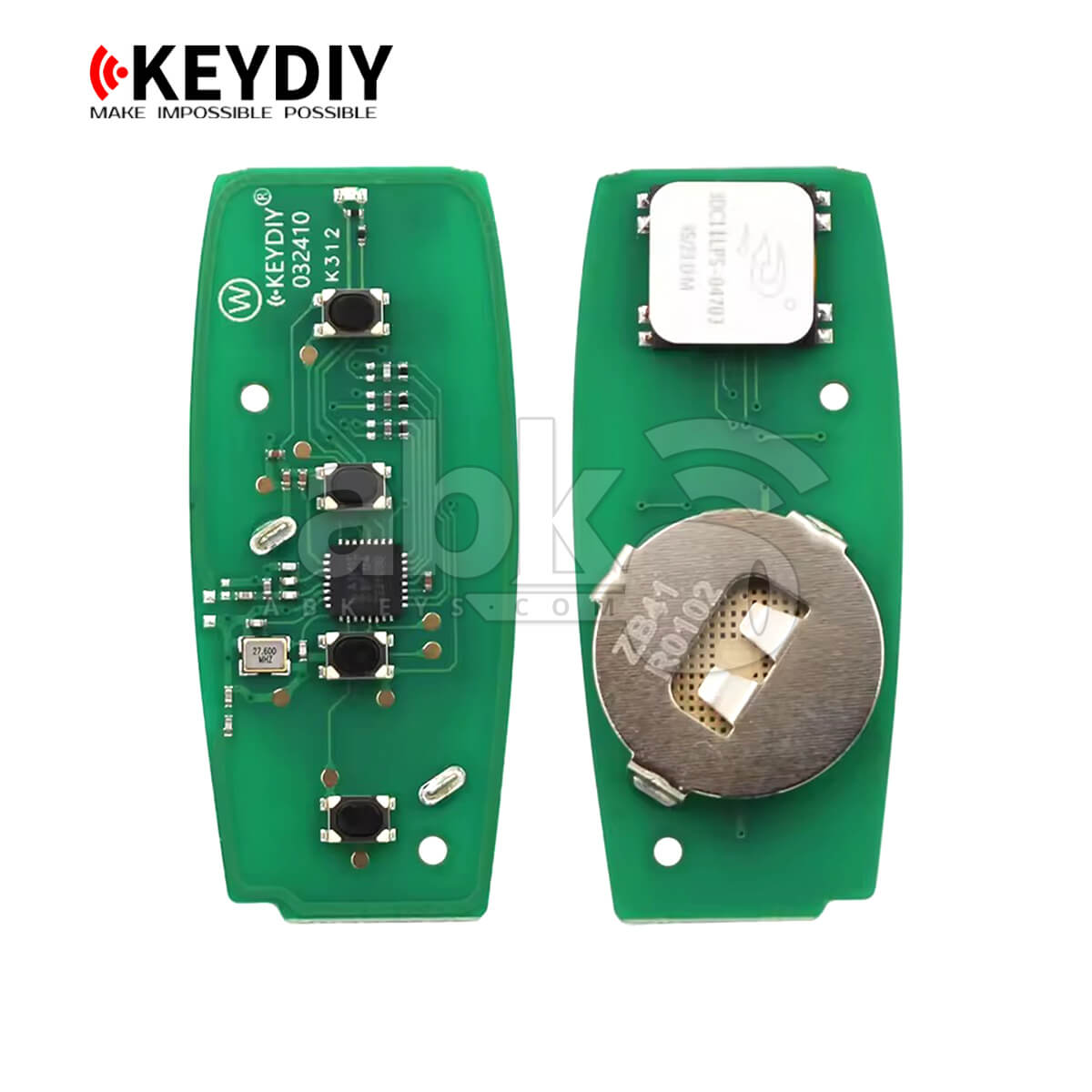 KeyDiy KD Universal Smart key ZB Series Subaru Type With 4Buttons ZB41 - ABK-4499-ZB41 - ABKEYS.COM