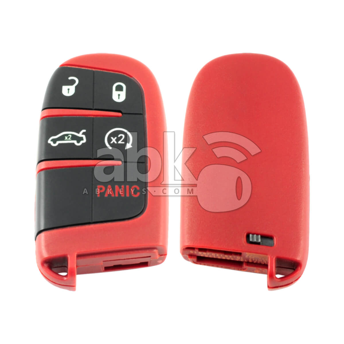 Jeep Chrysler Dodge 2011+ Smart Key Cover 5Buttons SRT Red - ABK-4503 - ABKEYS.COM