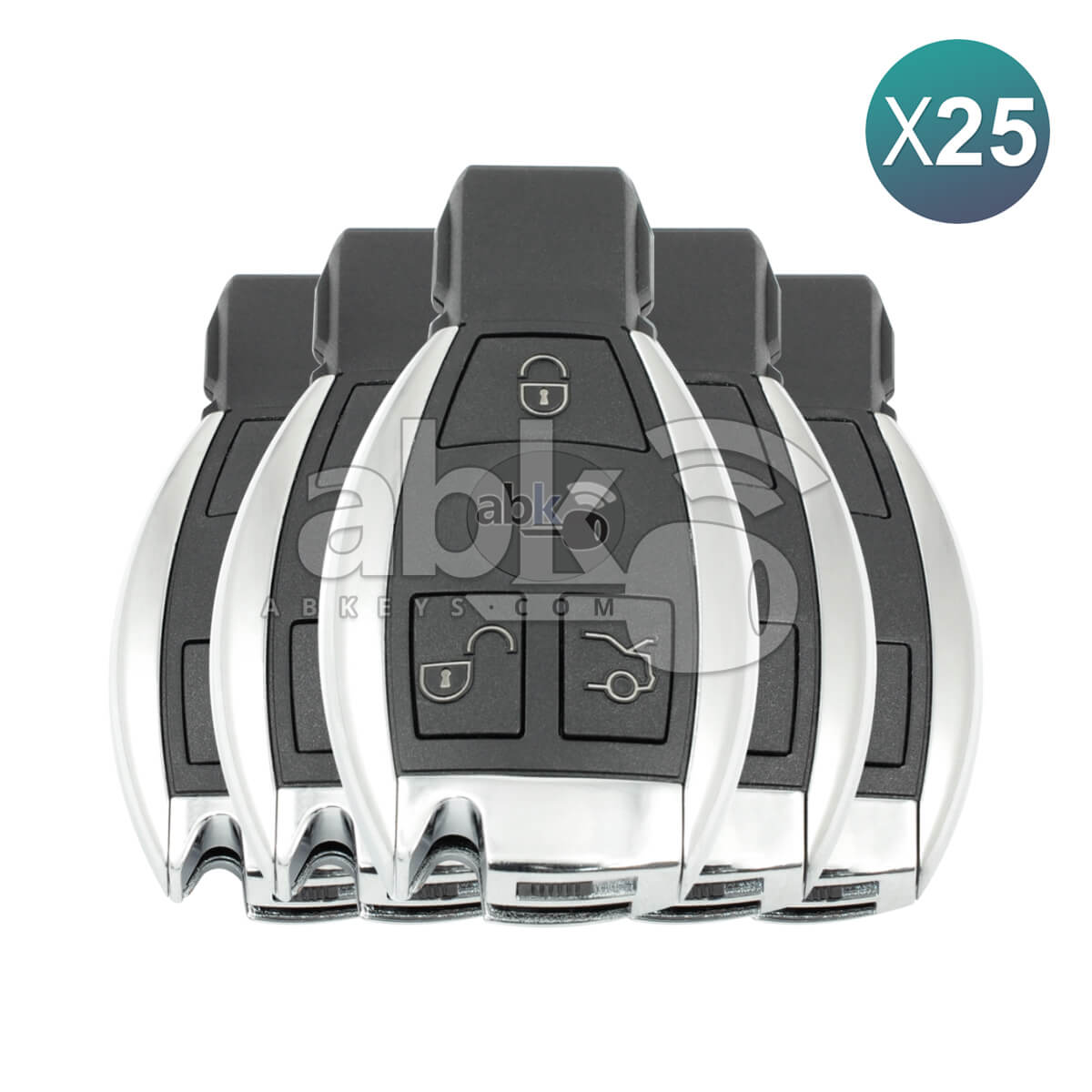 Mercedes Benz BGA BE 2007+ Smart Key Cover 3Buttons 25Pcs Bundle - ABK-4525-OFF25 - ABKEYS.COM