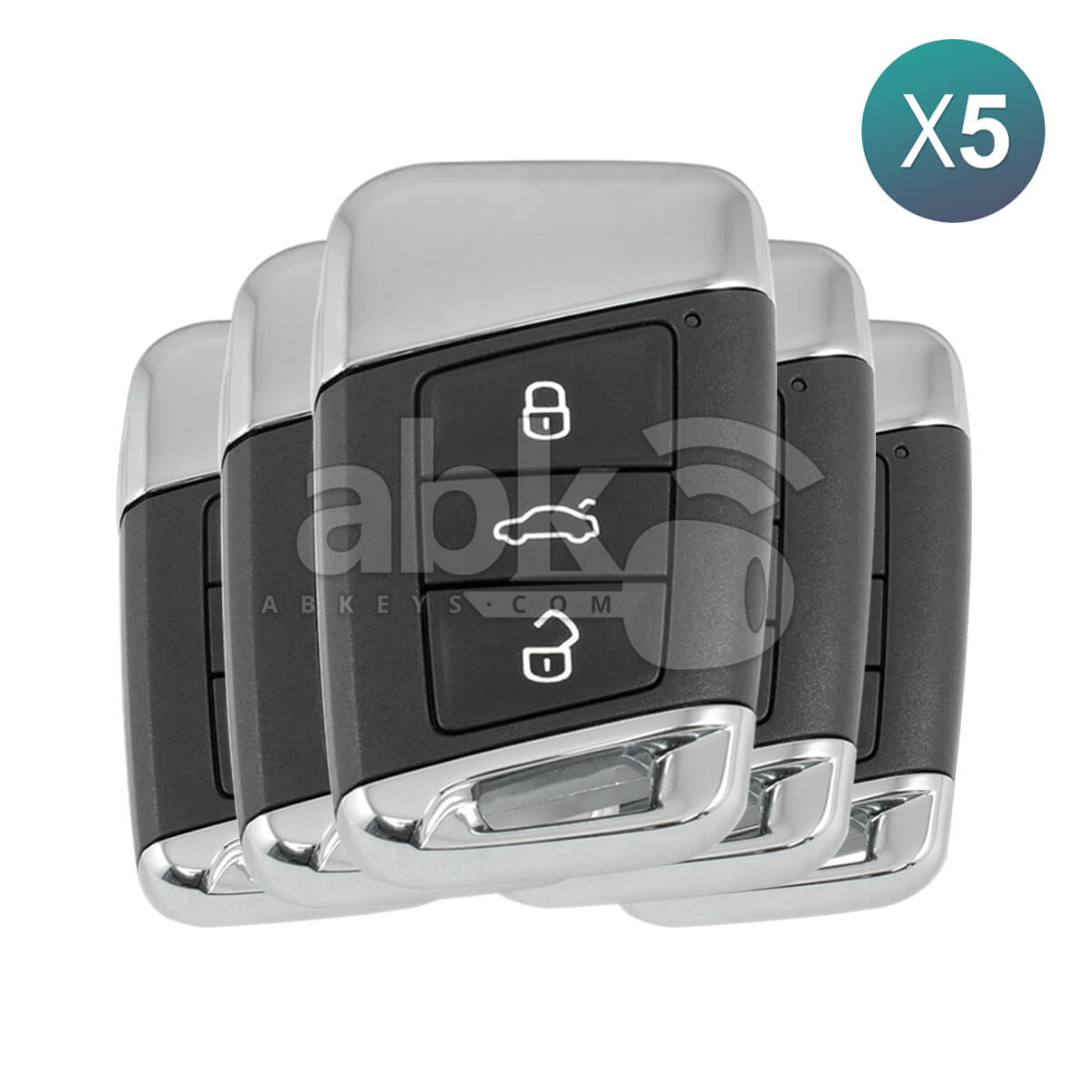Volkswagen Passat 2015-2020 Smart Key 3Buttons 3G0 959 752 3G0959752 434MHz Keyless Go 5Pcs Bundle