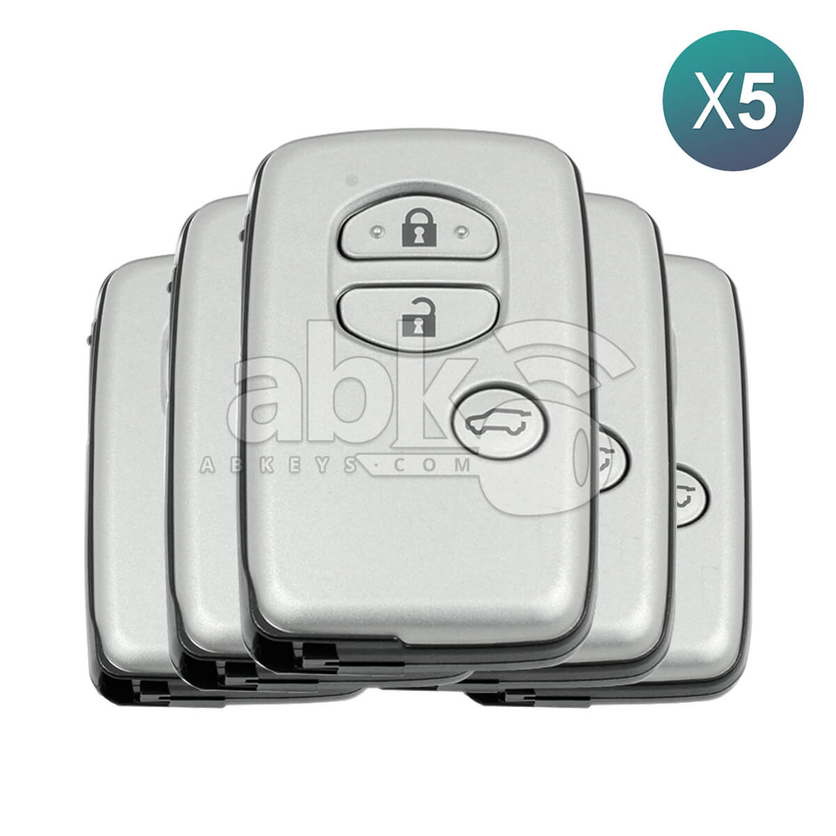 Toyota Land Cruiser Prado 2010 2017 Smart Key 3Buttons 89904 60762 433MHz B74EA P1 98 5Pcs Bundle
