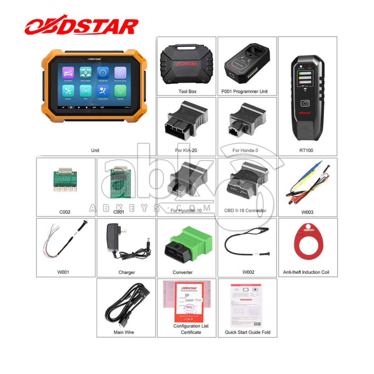 OBDStar X300 DP Plus Universal OBD Key Programmer By OBDSTAR   ABK 4568   ABKEYS
