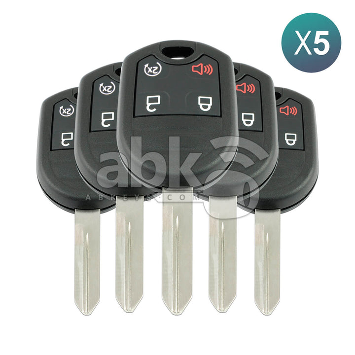 Ford Explorer F150 F250 F350 2011+ Key Head Remote 4Buttons 5912561 315MHz CWTWB1U793 FO40R 5Pcs