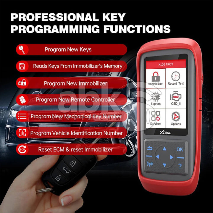 XTool X100 Pro3 Auto Key Programmer - ABK-4705 - ABKEYS.COM