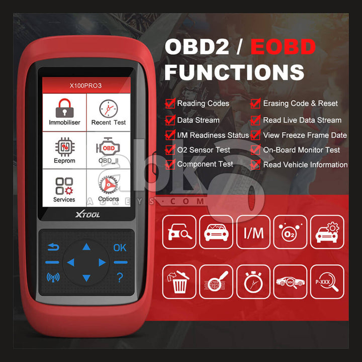 XTool X100 Pro3 Auto Key Programmer - ABK-4705 - ABKEYS.COM
