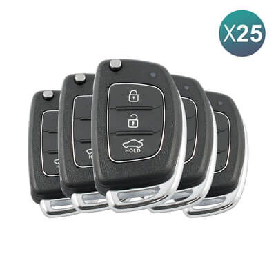 Hyundai 2013+ Flip Remote Cover, 3Buttons, HYN17 25Pcs Bundle
