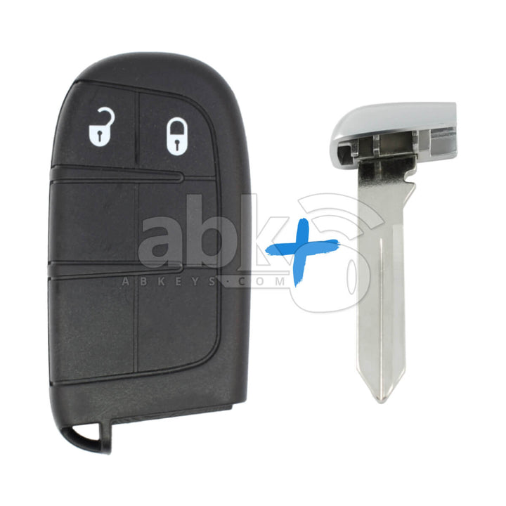 Genuine Dodge Journey 2011+ Smart Key 2Buttons 68066351AG 433MHz M3N-40821302 - ABK-4804-KB -