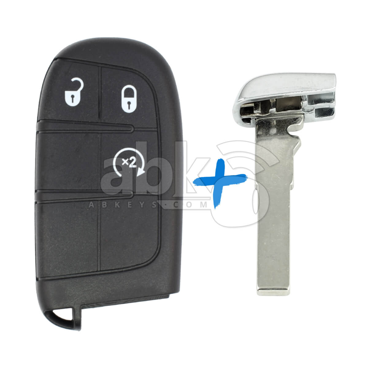 Genuine Jeep Compass 2017+ Smart Key 3Buttons 68250346AB 433MHz M3N-40821302 - ABK-4807-KB -