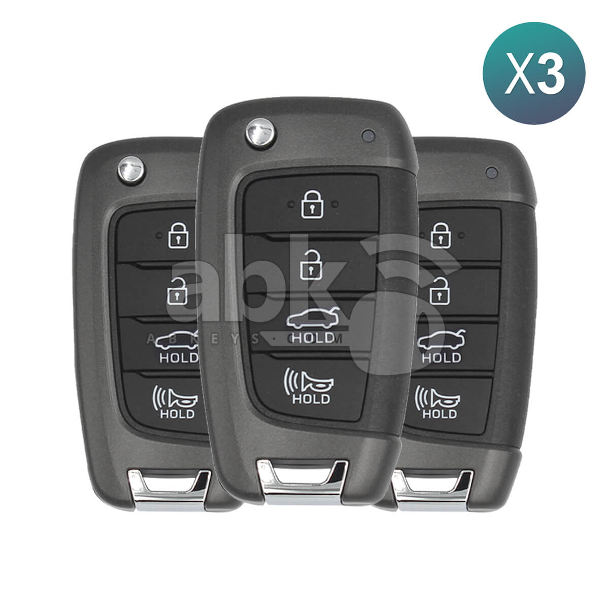 Genuine Hyundai Elantra 2021 2023 Flip Remote 4Buttons 95430 AA000 433MHz NYOMBEC4TX2004 3Pcs