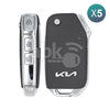 Genuine Kia Cerato 2021-2023 Flip Remote 3Buttons 95430-M6700 433MHz TG00520 5Pcs Bundle