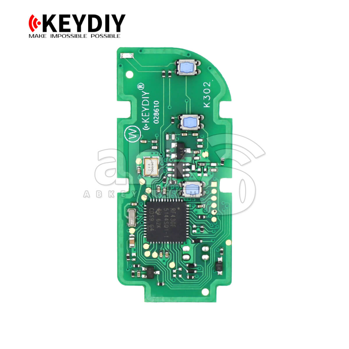 KeyDiy TB02 3 Lexus Universal Smart Key 3Buttons With 8A Transponder (PCB Only)   ABK 5092 TB02 3