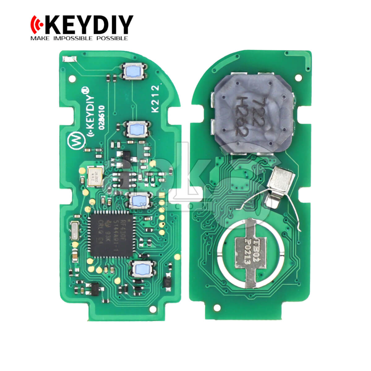 KeyDiy TB02 4 Lexus Universal Smart Key 4Buttons With 8A Transponder (PCB Only)   ABK 5092 TB02 4  