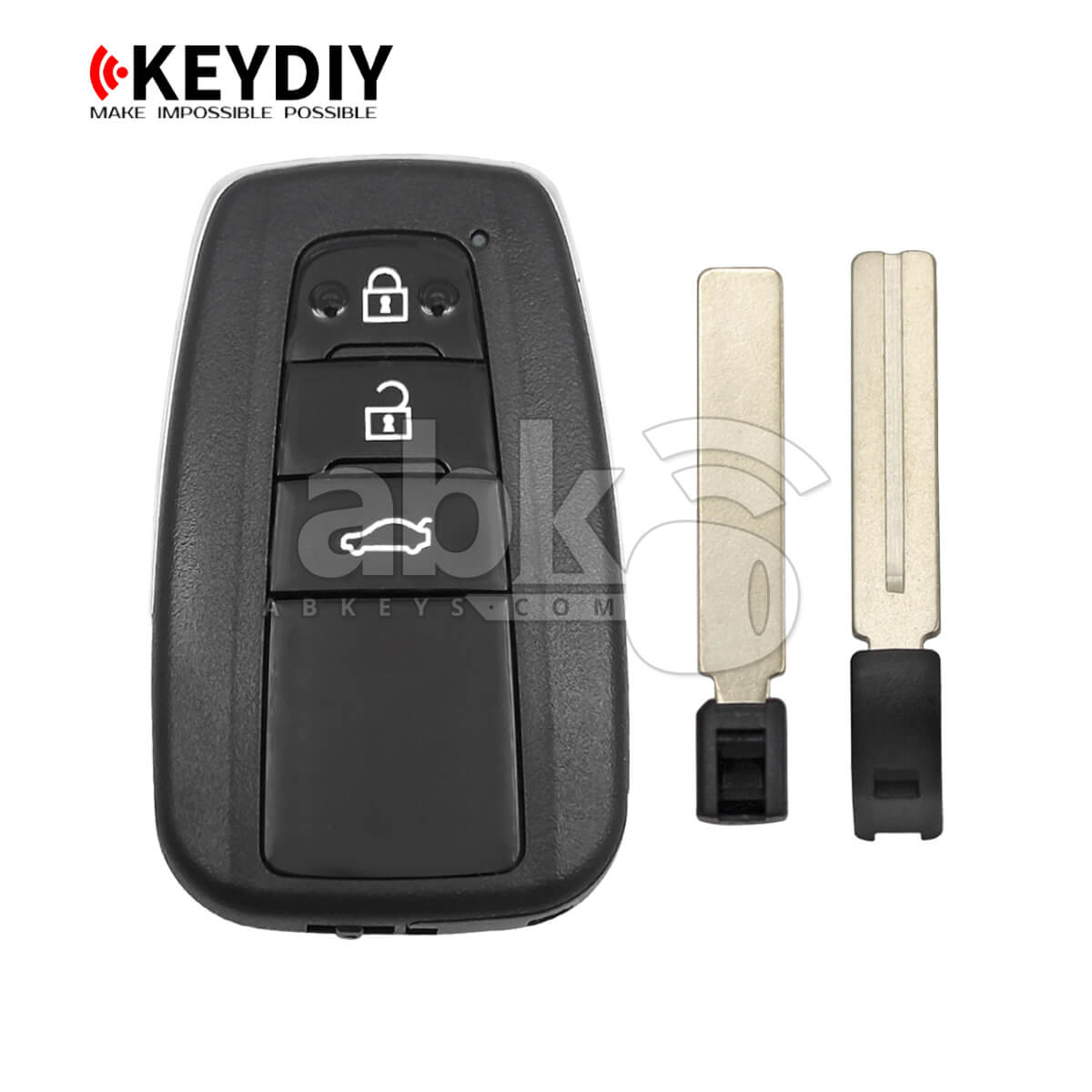 KeyDiy TB36 3 Toyota Universal Smart Key 3Buttons With 8A Transponder   ABK 5092 TB36 3   ABKEYS