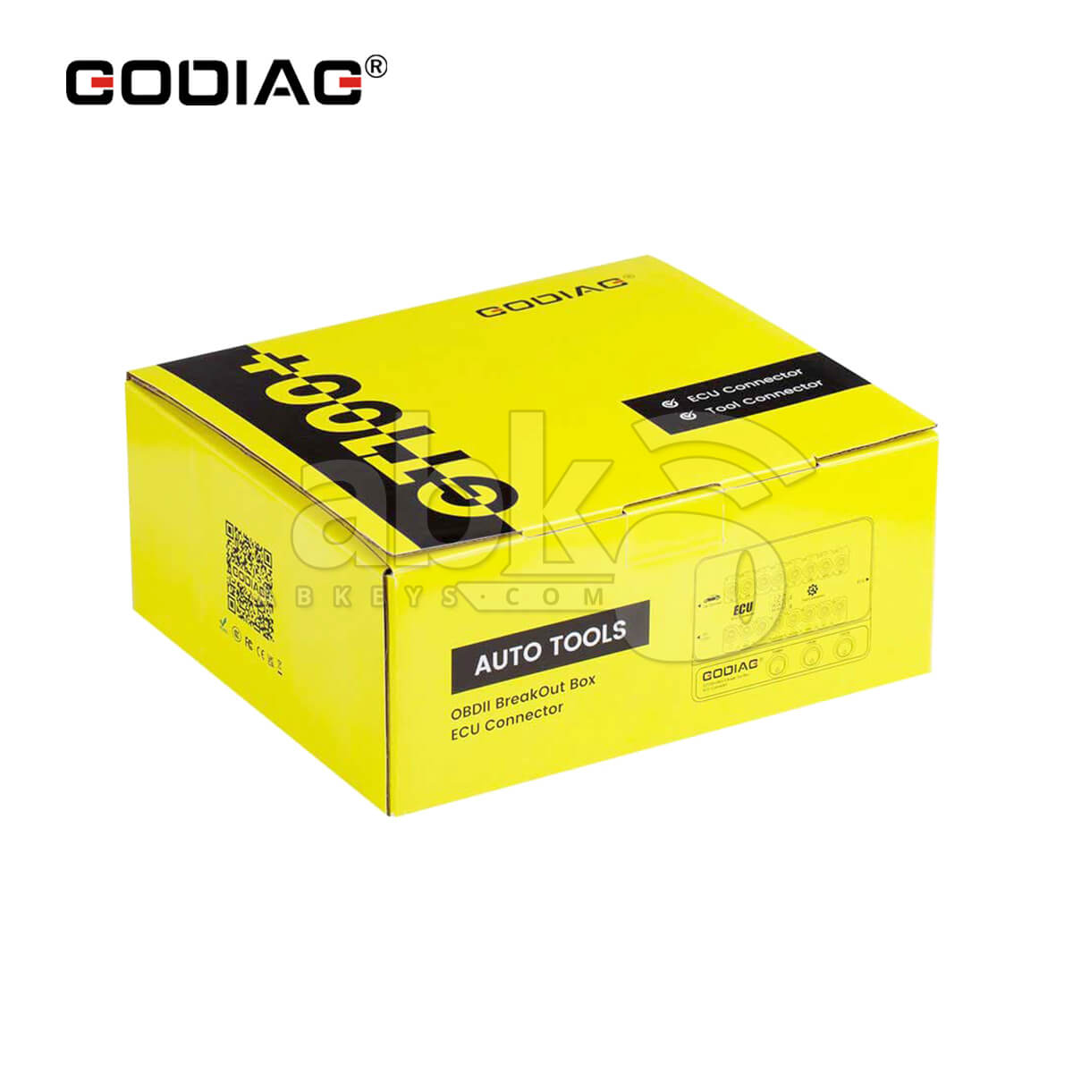 GODIAG GT100 + New Generation OBDII Break Out Box ECU Connector with Display and CANBUS Protocol