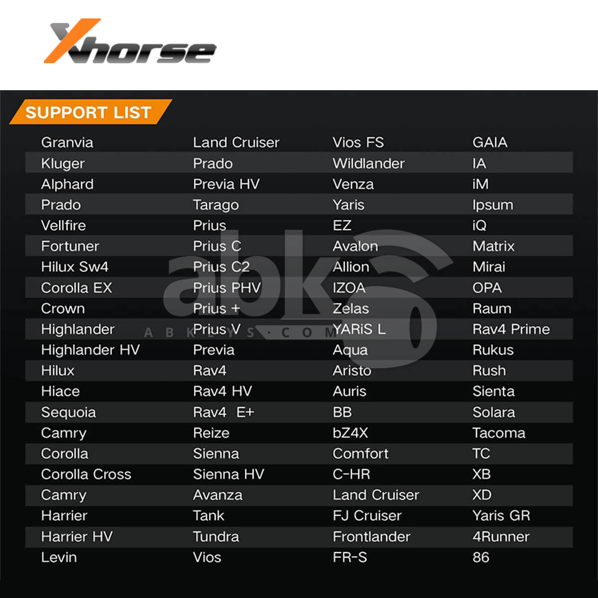 Xhorse FT OBD Tool for Toyota Key Programming Up to 2023 XDMOT0GL   ABK 5172   ABKEYS