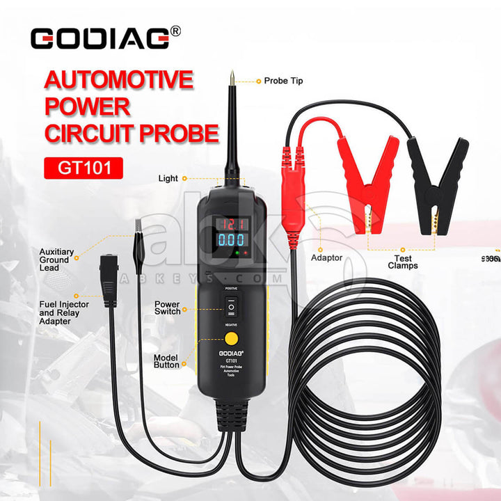 GODIAG GT101 4 in one DC 6-40V Circuit Tester Power Probe Relay Tester - ABK-523 - ABKEYS.COM
