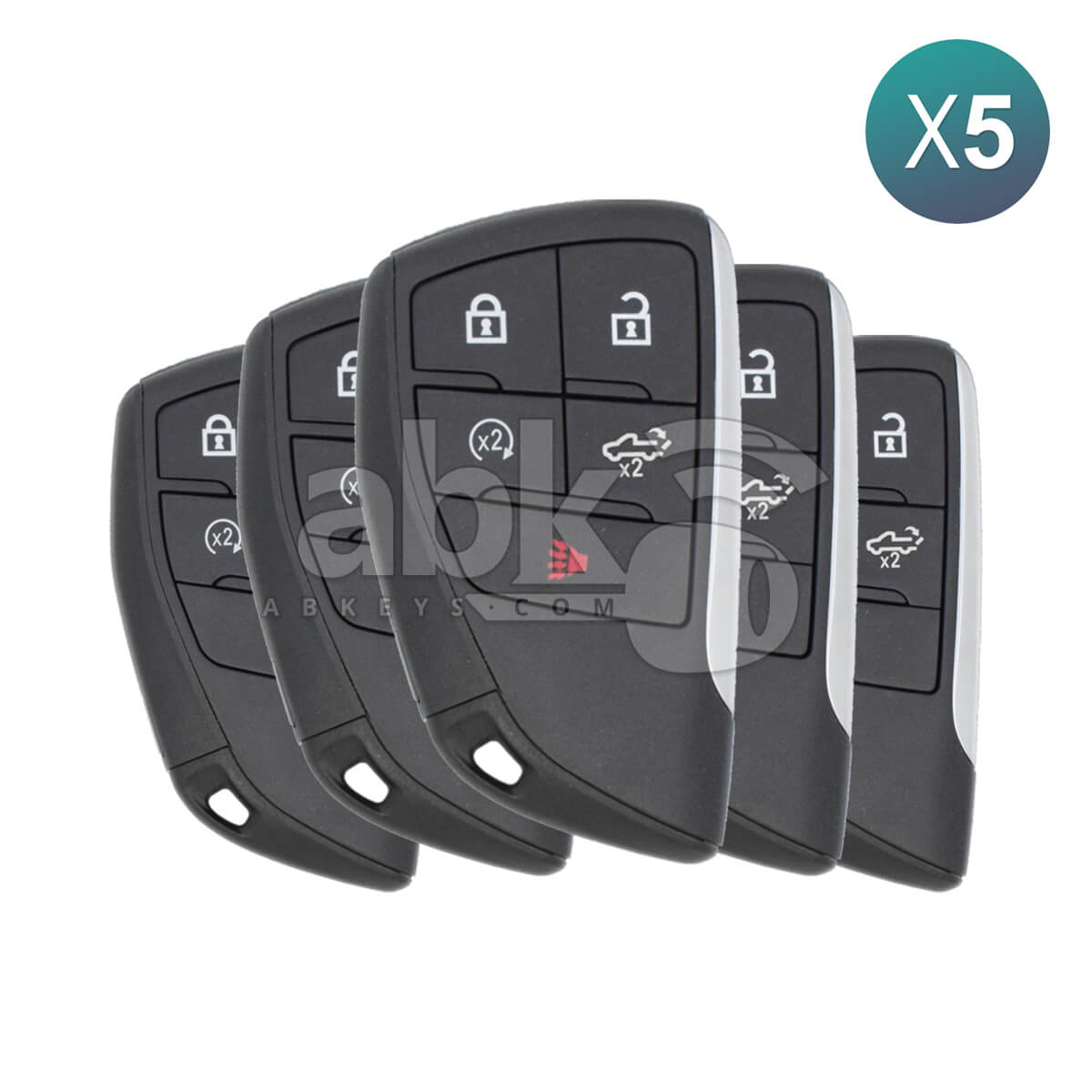 Chevrolet Silverado 2023   2024 Smart Key 5Buttons 13548437 434MHz YG0G21TB2 5Pcs Bundle   ABK
