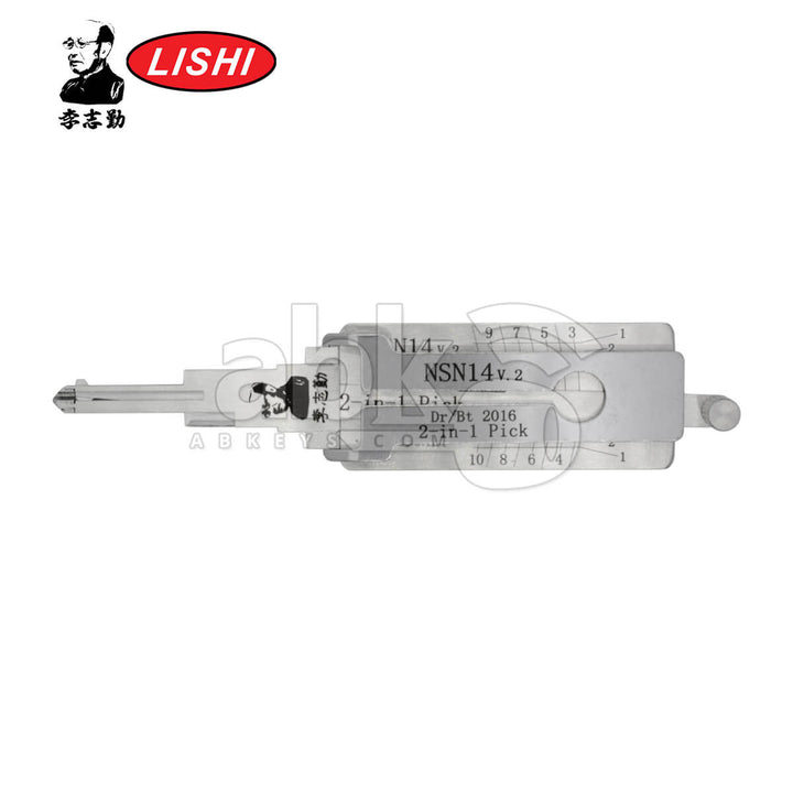 Original Lishi NSN14 2-in-1 Pick & Decoder for Nissan Tool - ABK-5271 ABKEYS.COM
