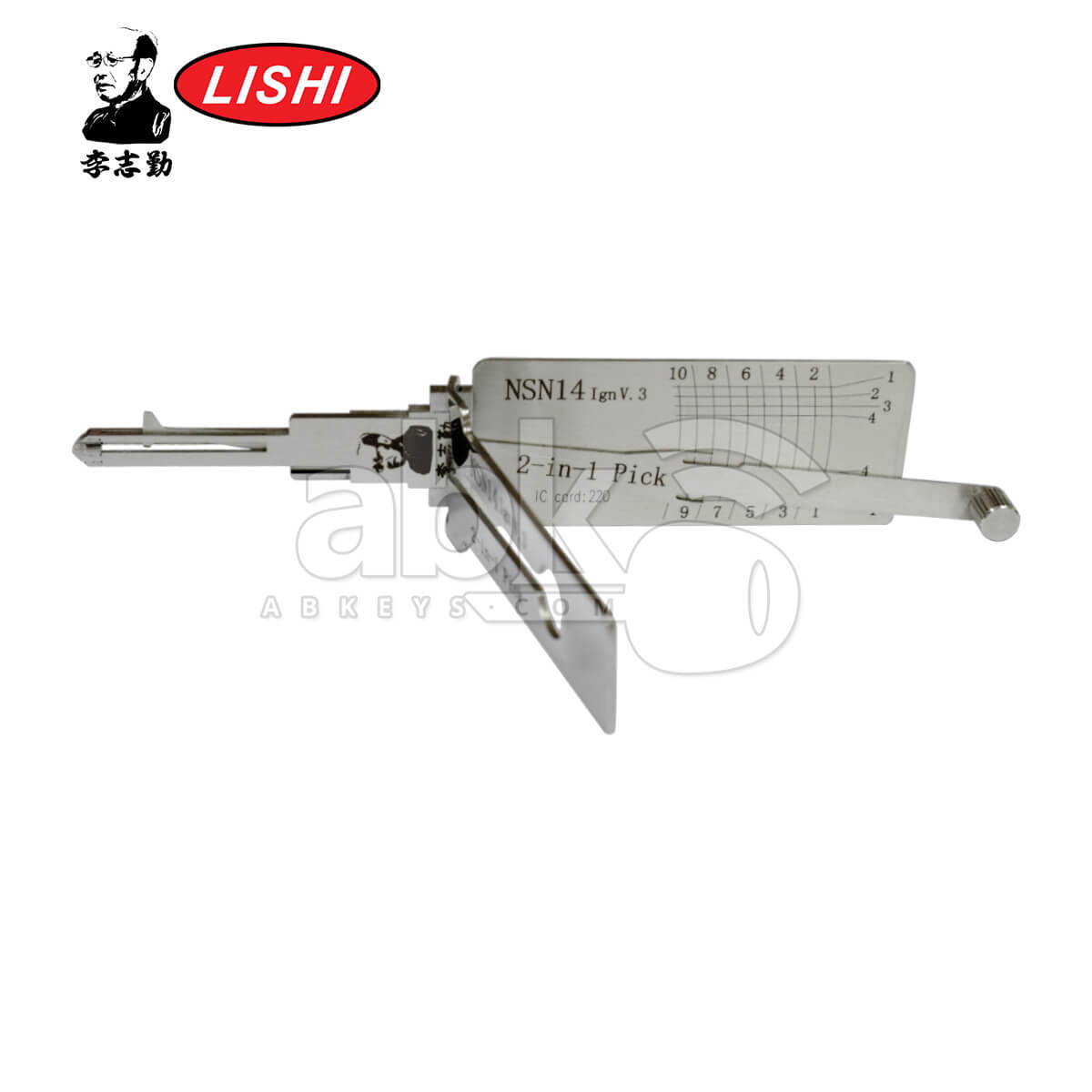 Original Lishi NSN14 3 in 1 Pick & Decoder for Nissan Lishi Tool   ABK 5272   ABKEYS