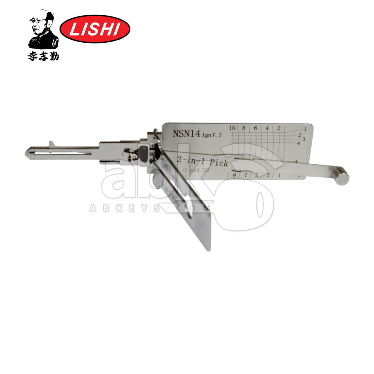 Original Lishi NSN14 3-in-1 Pick & Decoder for Nissan Lishi Tool - ABK-5272 - ABKEYS.COM