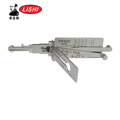Original Lishi TOY43-AG TR47 10Cut 2-in-1 Pick & Decoder for Toyota Lishi Tool Anti Glare