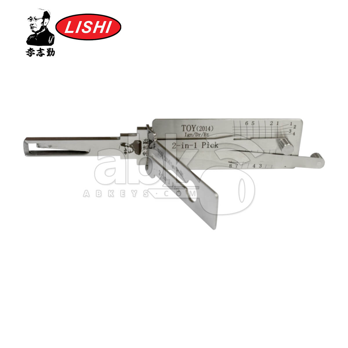 Original Lishi Toyota 2014 V1 2track 3-in-1 Pick & Decoder for Toyota 2014+ Lishi Tool - ABK-5280