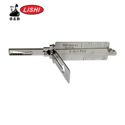 Lishi Оригинал Toyota 2014 V2 4track Отмычка и Декодер 3-в-1 для Toyota 2014+ Инструмент Lishi