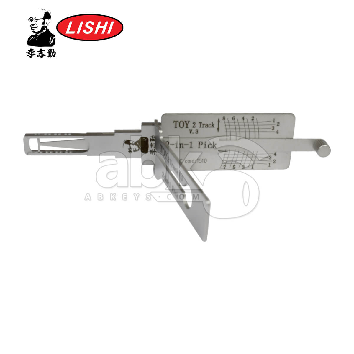 Original Lishi TOY2T AG 2 in 1 Pick & Decoder for Toyota & Lexus One Side Key Lishi Tool Anti Glare