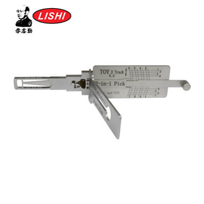 Original Lishi TOY2-AG 2-in-1 Pick & Decoder for Toyota & Lexus One Side Key Lishi Tool Anti Glare