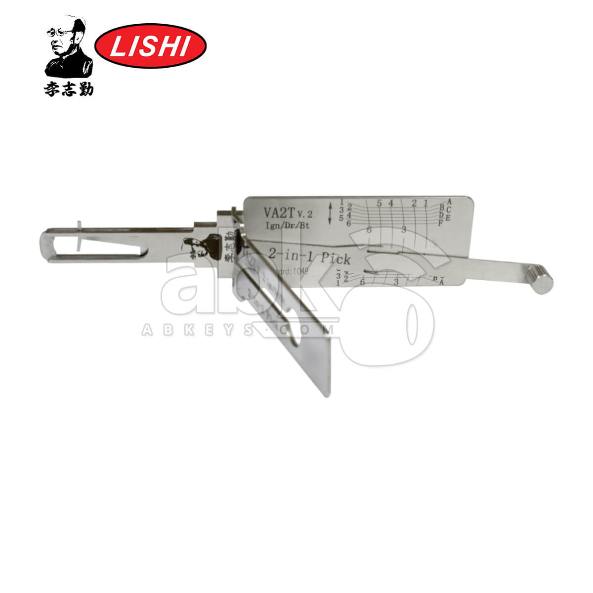 Original Lishi VA2T 3-in-1 Pick & Decoder for Peugeot Lishi Tool - ABK-5289 - ABKEYS.COM
