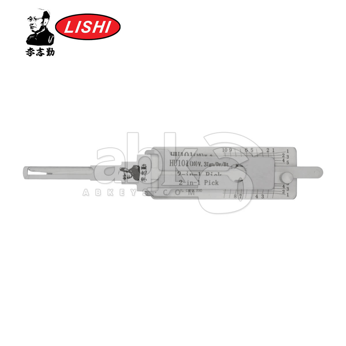 Original Lishi HU101-AG V3 3-in-1 Pick & Decoder for Ford Tool Anti Glare - ABK-5294 ABKEYS.COM