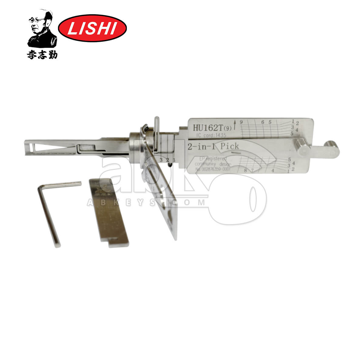 Original Lishi HU162 SC9 9Cut 2 in 1 Pick & Decoder for VW 2015+ Lishi Tool   ABK 5300   ABKEYS