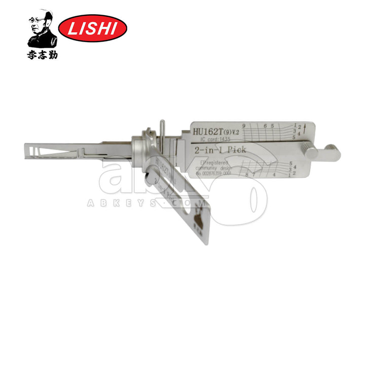 Original Lishi HU162-SC9-AG 9Cut V2 2-in-1 Pick & Decoder for VW 2015+ Lishi Tool Anti Glare