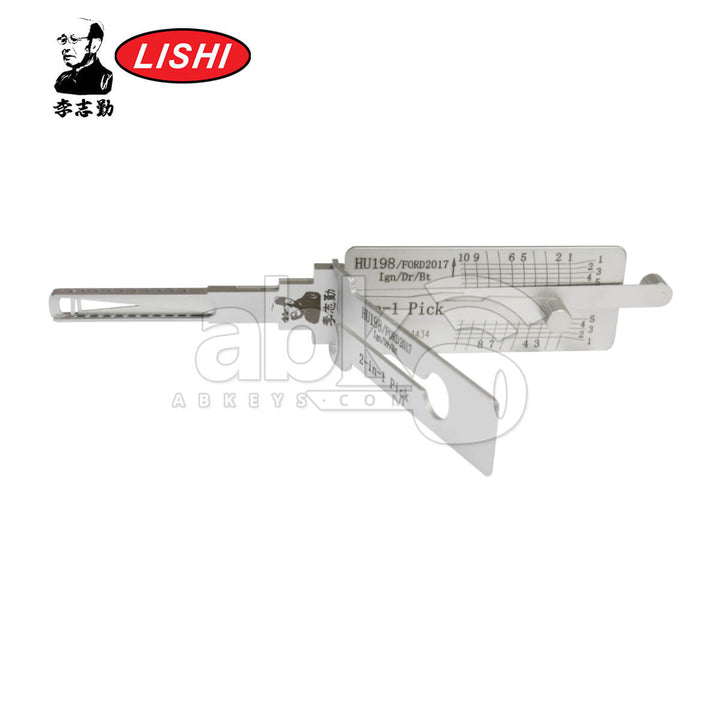 Original Lishi HU198-AG 3-in-1 Pick & Decoder for Ford 2017+ Lishi Tool Anti Glare - ABK-5305
