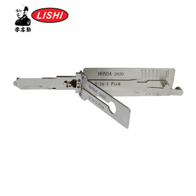 Original Lishi Honda 2020+ Mitad Gruesa 2-en-1 Herramienta Apertura & Decodificador Lishi