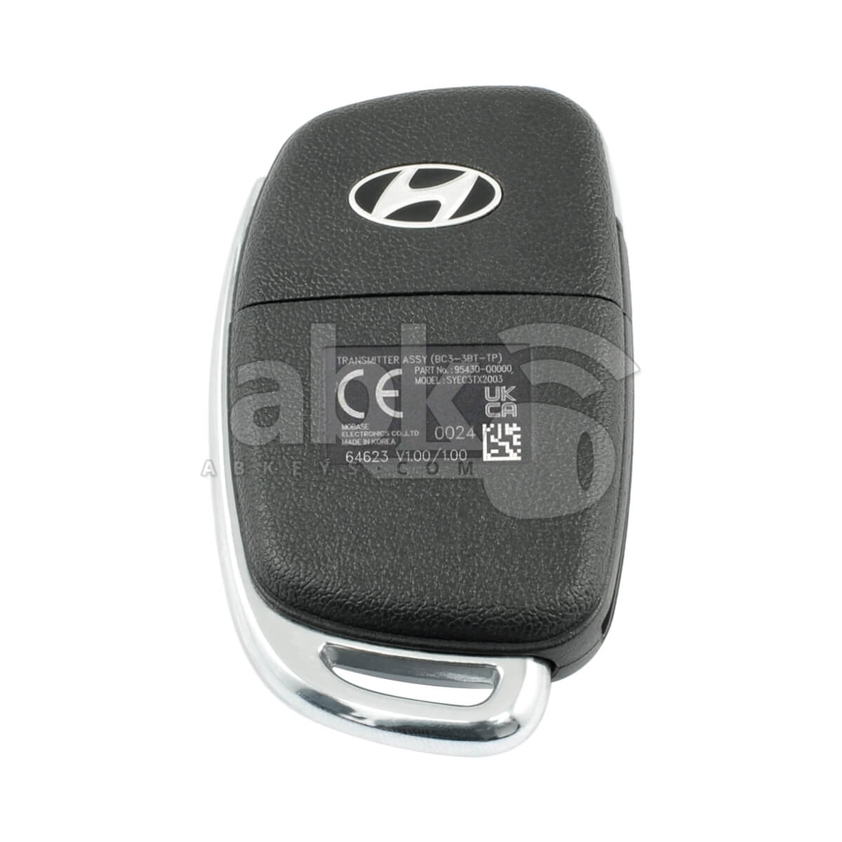 Genuine Hyundai I20 2021+ Flip Remote 3Buttons 95430-Q0000 433MHz SYEC3TX2003 - ABK-5327