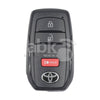 Toyota 2022 - 2025 Smart Key Cover 3Buttons Works for KeyDiy & Xhorse Boards - ABK - 5354 ABKEYS.COM
