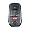 Toyota 2022 - 2025 Smart Key Cover 5Buttons Works for KeyDiy & Xhorse Boards - ABK - 5356 ABKEYS.COM